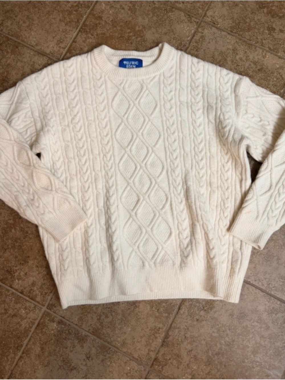 Aelfric Eden Heavy Cable Knit Sweater, Size L